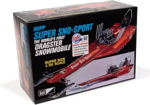 MPC Skill 2 Model Kit Rupp Super SNO-Sport Snowmobile Dragster (The World's First) 1/20 Scale Model