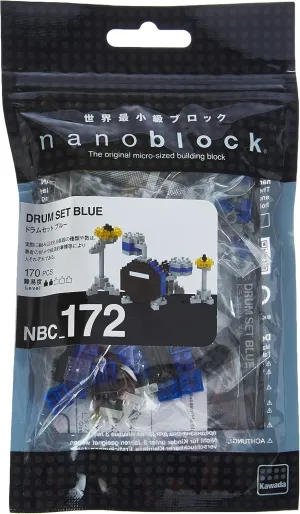 nanoblock - Instruments - Drum Set Blue (First Version), Collection Series Building Kit