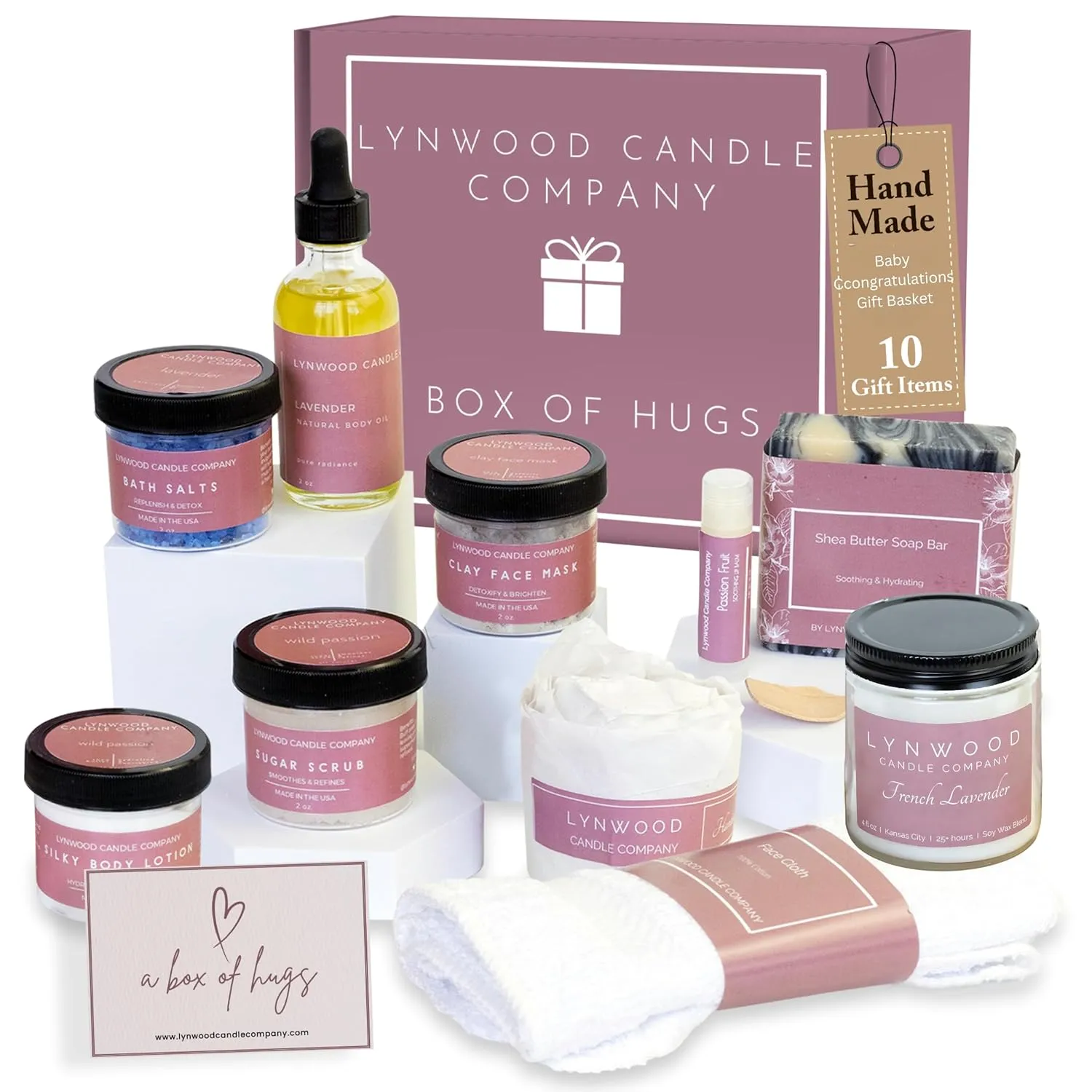 New Mom Care Package After Baby – Gift for New Mom After Birth - Postpartum Gifts for Mom, New Mom Gift Basket, Best Gifts for Postpartum Recovery, Care Package for Women After Baby, Mama Bear Gift Set, Handmade in USA