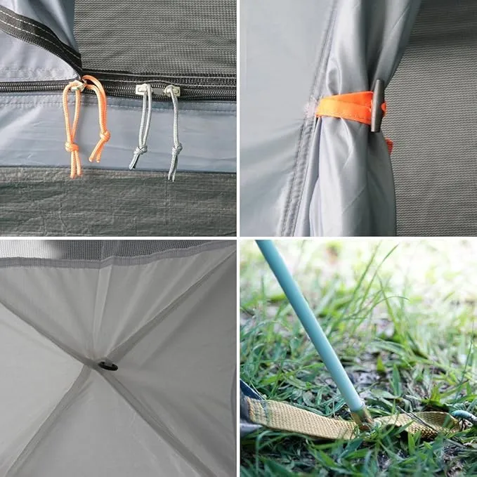 NTK Indy GT 4/6/8 Person Outdoor Tent for Camping | Camping Tent with Extended Front & Canopy| 100% Waterproof Dome & Breathable Mesh | 3 Season Tent | Easy Setup Tent