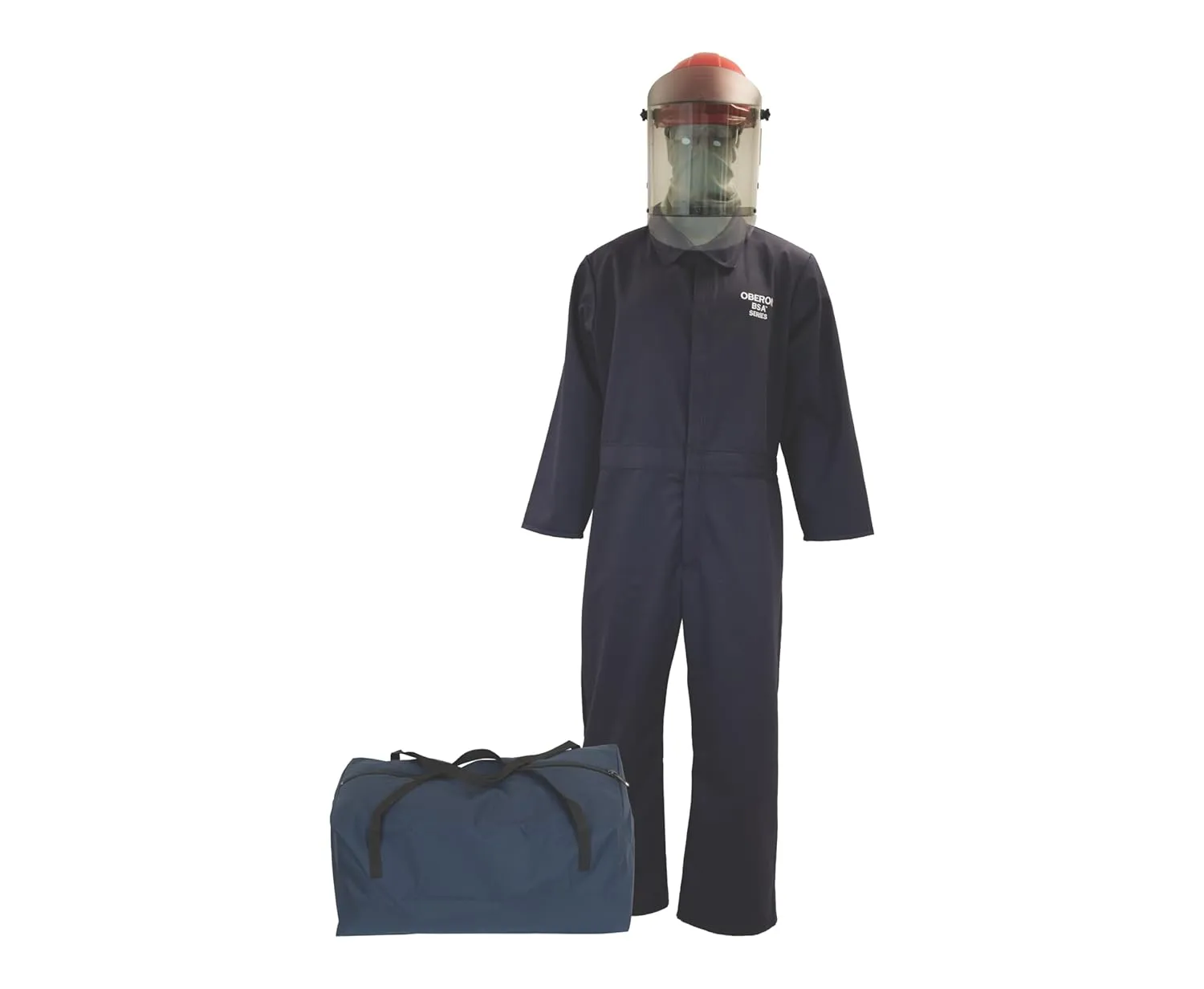 OBERON Arc Flash Coverall Kit - 12CAL - Includes Hard Cap, Face Shield, Balaclava, Coveralls and Storage Bag - TCG2P SERIES