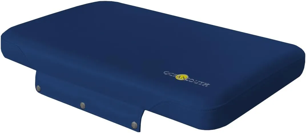 Oceansouth Seat Cushions for Yeti Coolers (Press Stud Fittings) (Blue, YETI 45) Camping yeti seat Cushion Handle Beach Chair ice Box chests and Coolers Foam Cooler Boat Seats