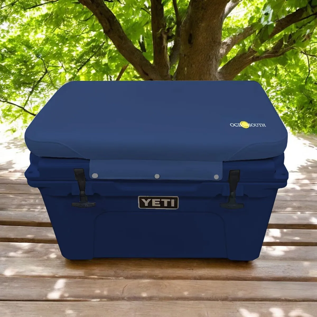 Oceansouth Seat Cushions for Yeti Coolers (Press Stud Fittings) (Tan, YETI 45) Camping yeti seat Cushion Handle Beach Chair ice Box chests and Coolers Foam Cooler Boat Seats