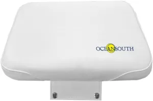Oceansouth Seat Cushions for Yeti Coolers (Press Stud Fittings) (White, YETI 6G) Camping yeti seat Cushion Handle Beach Chair ice Box chests and Coolers Foam Cooler Boat Seats