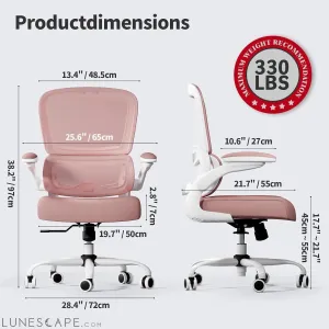 Office Chair - Ergonomic Desk Chair with Adjustable Lumbar Support,