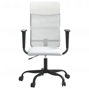 Office Chair Office Computer Desk Chair Mesh Fabric and Faux Leather