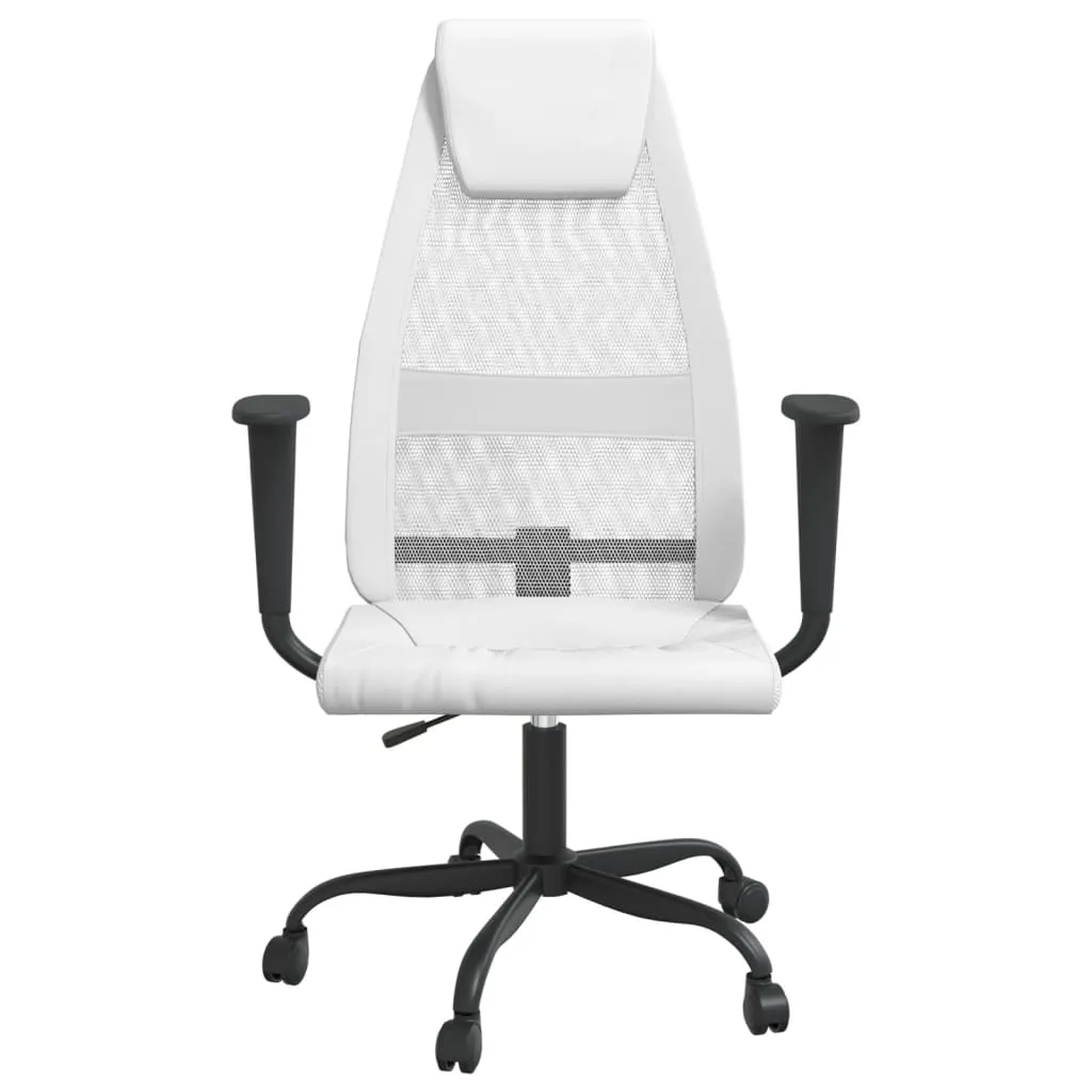 Office Chair Rolling Computer Desk Chair Mesh Fabric and Faux Leather