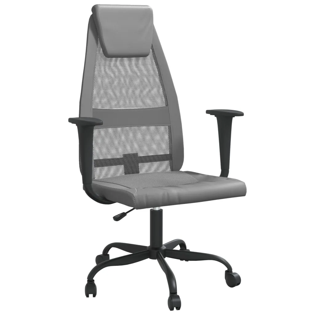 Office Chair Rolling Computer Desk Chair Mesh Fabric and Faux Leather