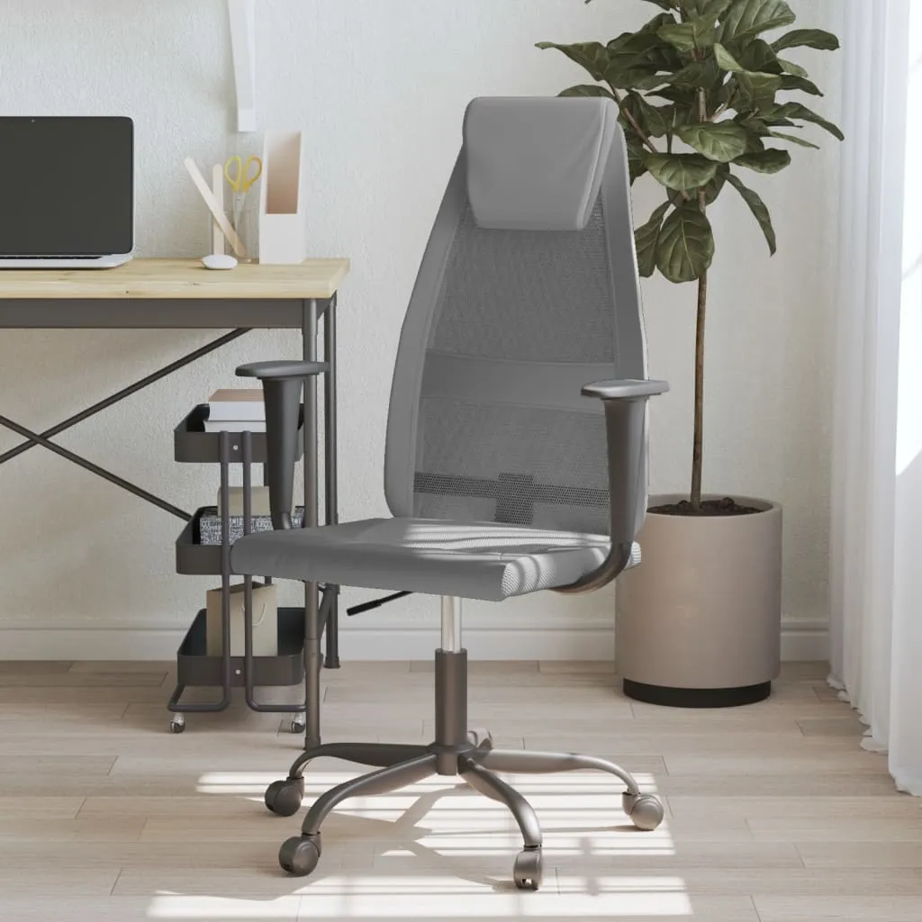 Office Chair Rolling Computer Desk Chair Mesh Fabric and Faux Leather