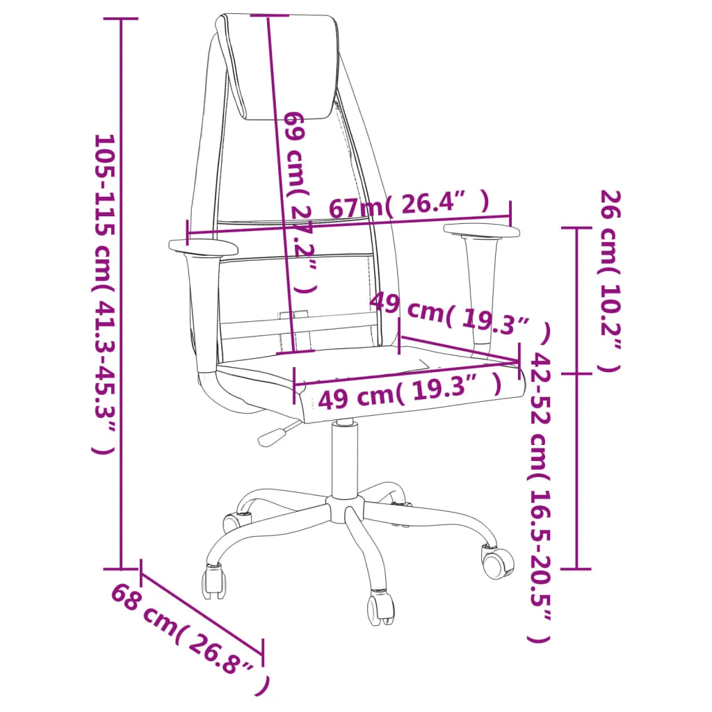 Office Chair Rolling Computer Desk Chair Mesh Fabric and Faux Leather