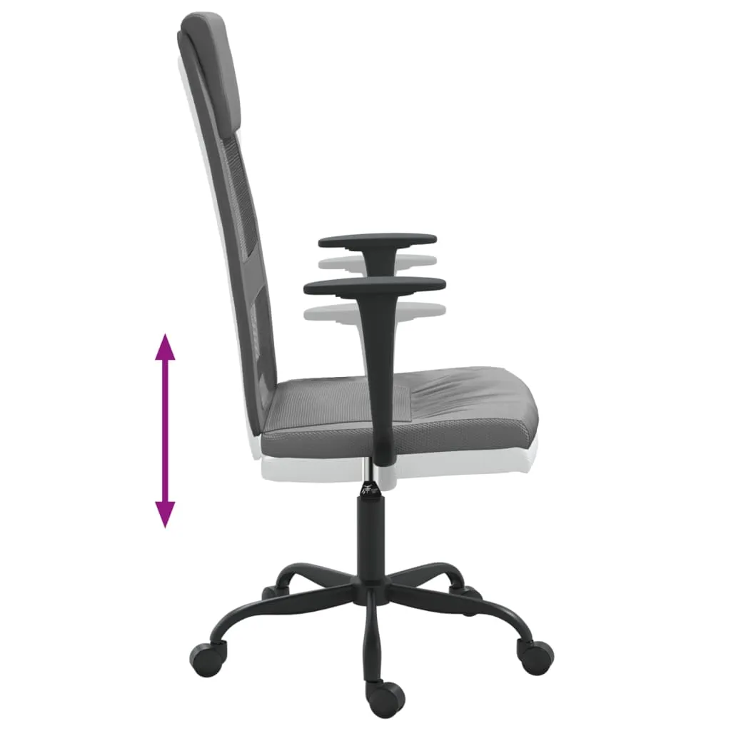 Office Chair Rolling Computer Desk Chair Mesh Fabric and Faux Leather