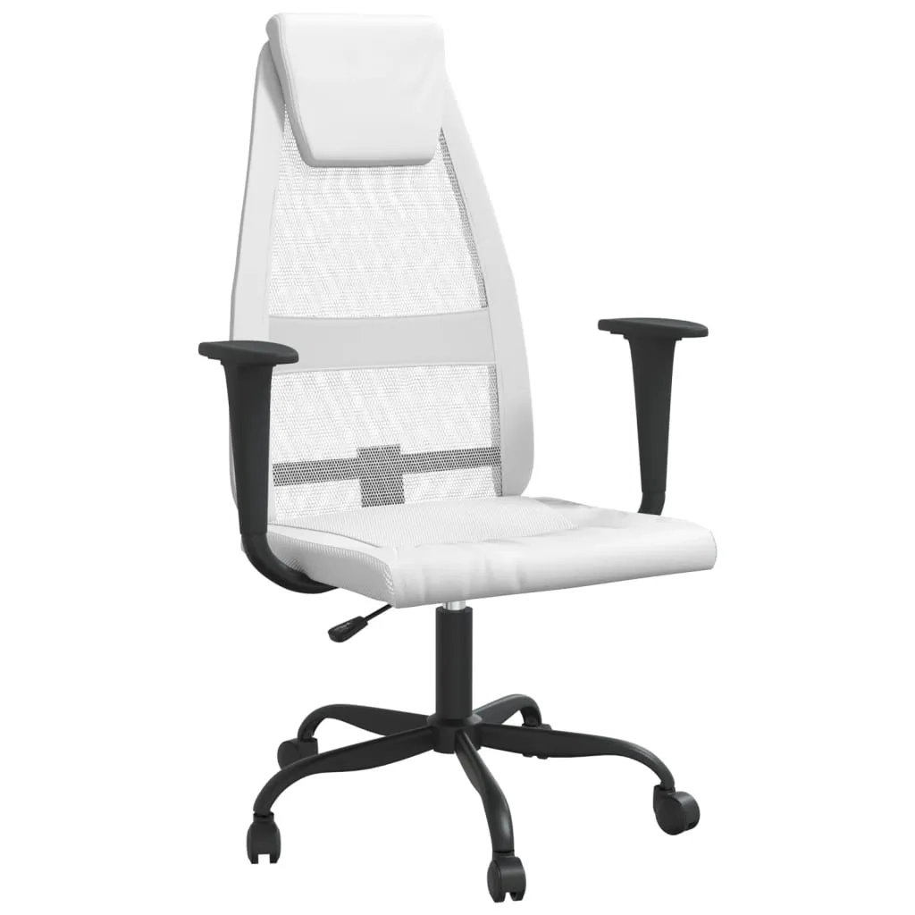 Office Chair Rolling Computer Desk Chair Mesh Fabric and Faux Leather