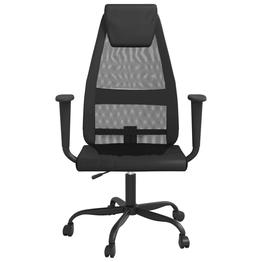 Office Chair Rolling Computer Desk Chair Mesh Fabric and Faux Leather