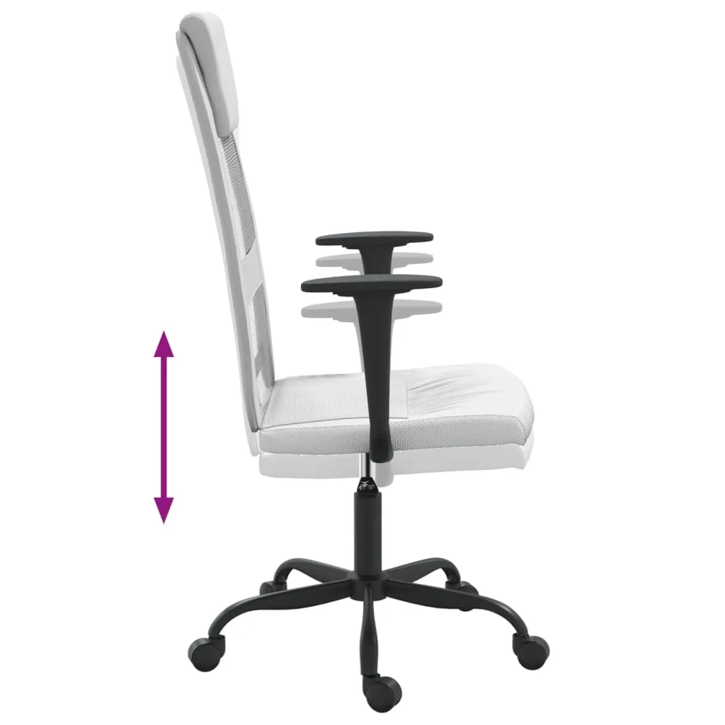 Office Chair Rolling Computer Desk Chair Mesh Fabric and Faux Leather