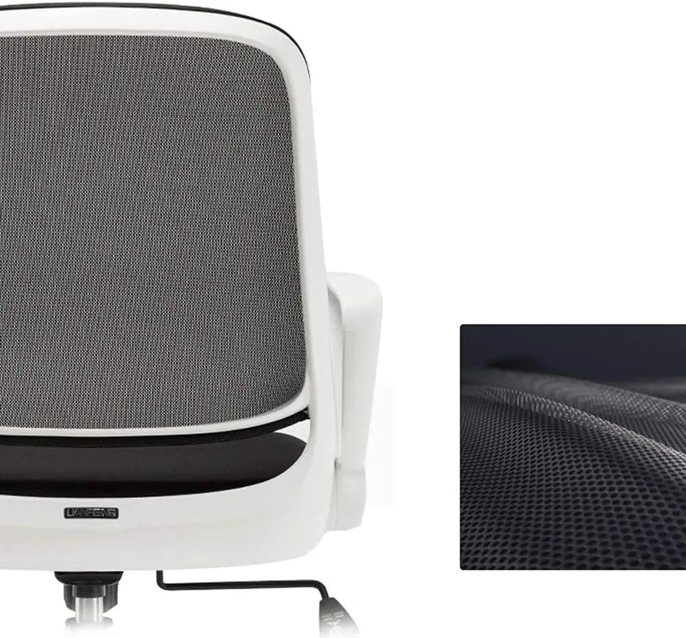Office Chair Swivel Chair Office Ergonomic Chair Rotating Handrail Small Space Dedicated Breathable Mesh Swivel Chair Bearing Weight Chair (Color : Blue) Needed