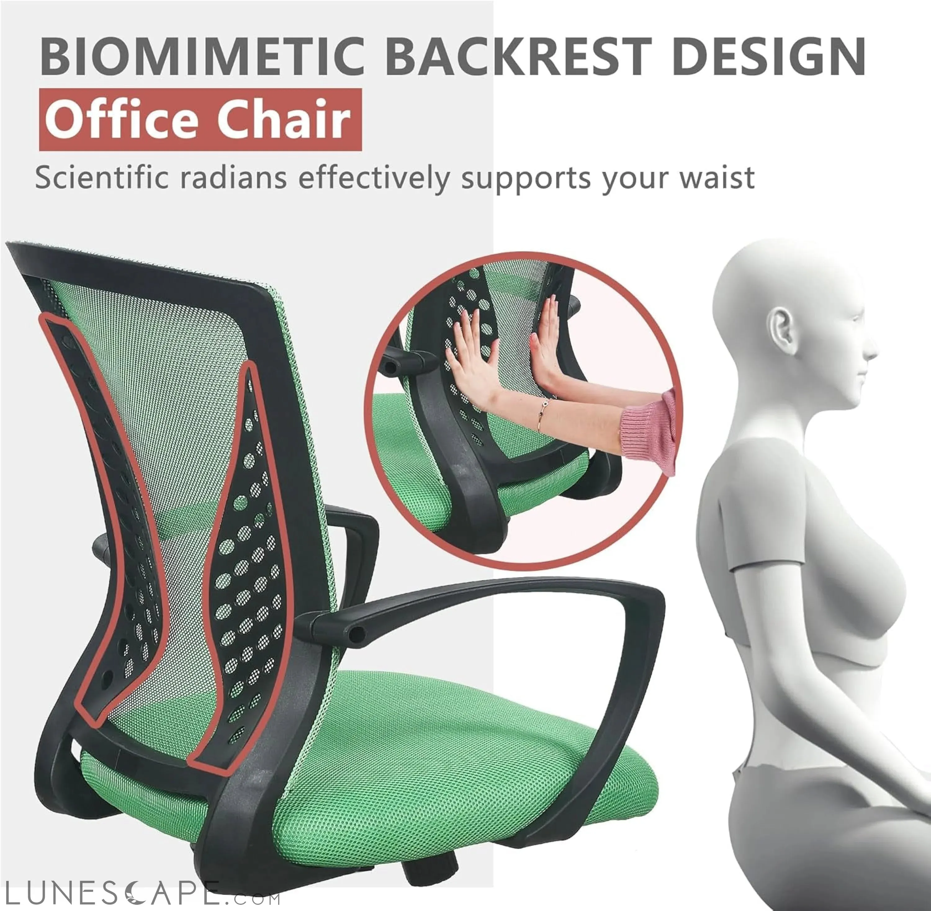 Office Computer Gaming Chair Ergonomic Mesh Desk Chair Adjustable
