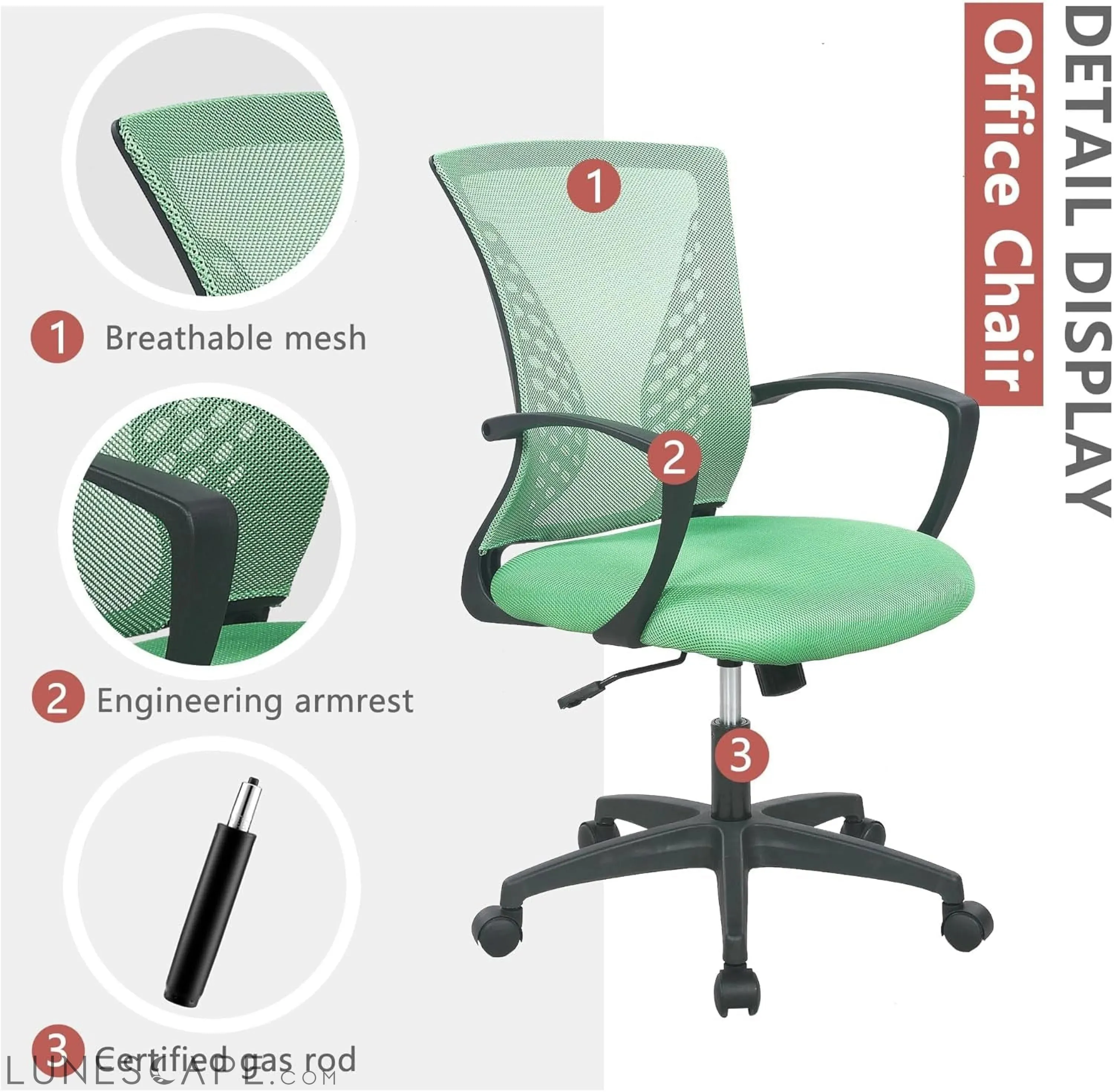 Office Computer Gaming Chair Ergonomic Mesh Desk Chair Adjustable