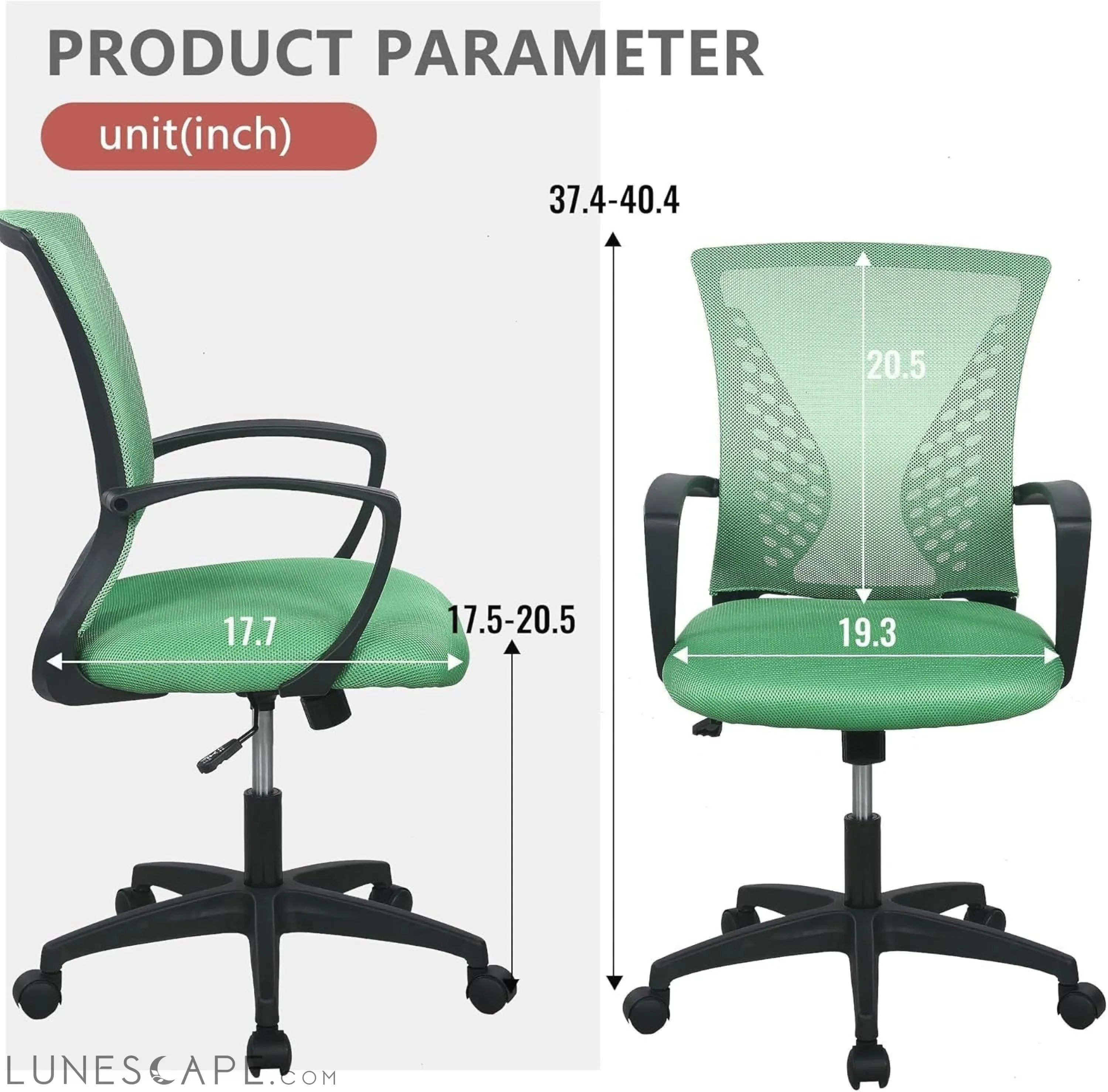 Office Computer Gaming Chair Ergonomic Mesh Desk Chair Adjustable