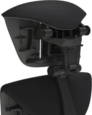 OFFICE LOGIX SHOP Embody Headrest Compatible with Herman Miller Embody Chair (Black Rythem Fabric/Gaphite Frame)