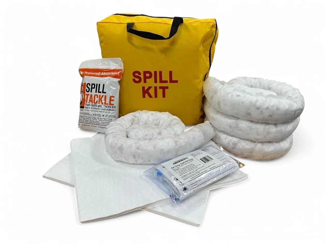 Oil Only Spill Kit - Tote Bag with Loose Absorbent - 1 Pack