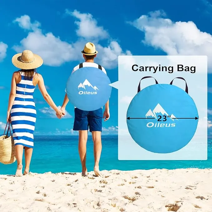 Oileus Pop Up Privacy Tent Portable Shower Tent Beach Changing Room Privacy Tent Camp Toilet Instant Privacy Shelters - Camping Beach Hiking Fishing