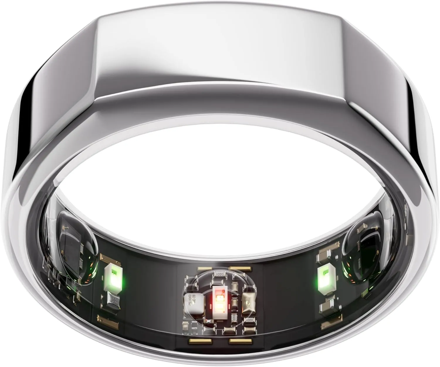 Oura Ring Gen3 Heritage - Silver - Size 8 - Smart Ring - Size First with Oura Ring Gen3 Sizing Kit - Sleep Tracking Wearable - Heart Rate - Fitness Tracker - 5-7 Days Battery Life