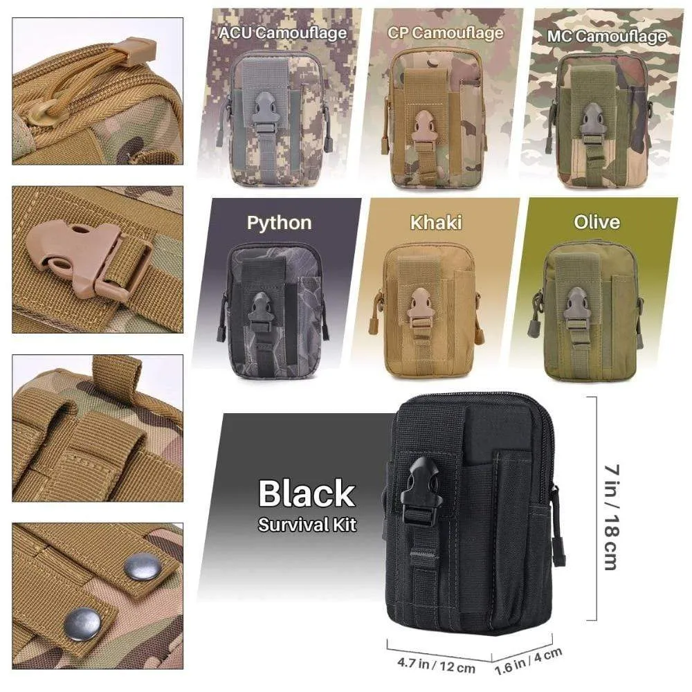 Outdoor Basic Survival Emergency Aid Kits 13 in 1