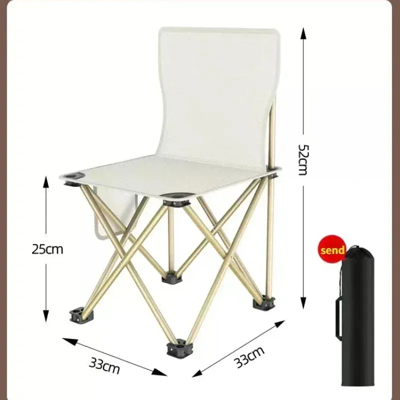 Outdoor Camping Chair with Side Pocket