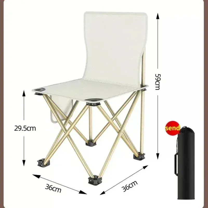 Outdoor Camping Chair with Side Pocket