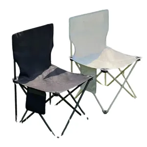 Outdoor Camping Chair with Side Pocket