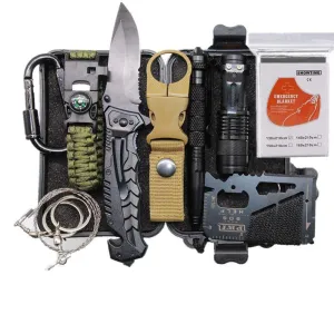 Outdoor Survival Emergency Aid Kits 10 in 1