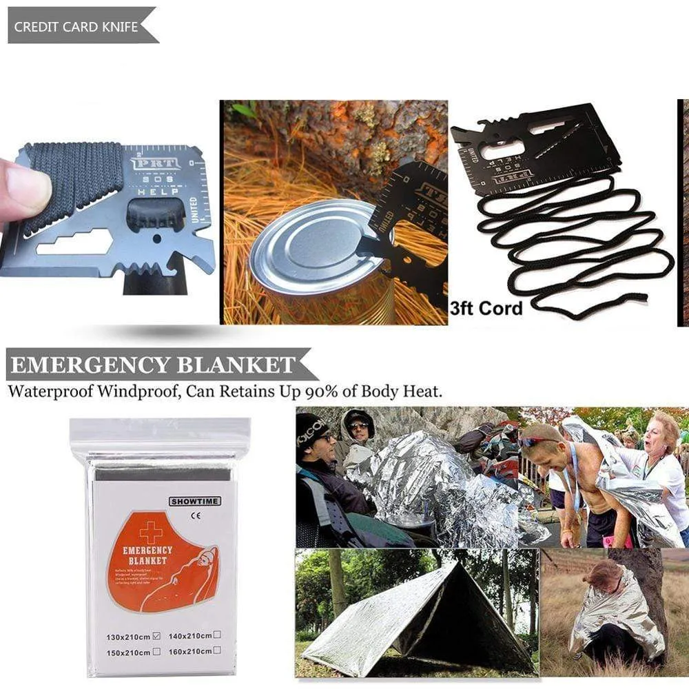 Outdoor Survival Emergency Aid Kits 10 in 1