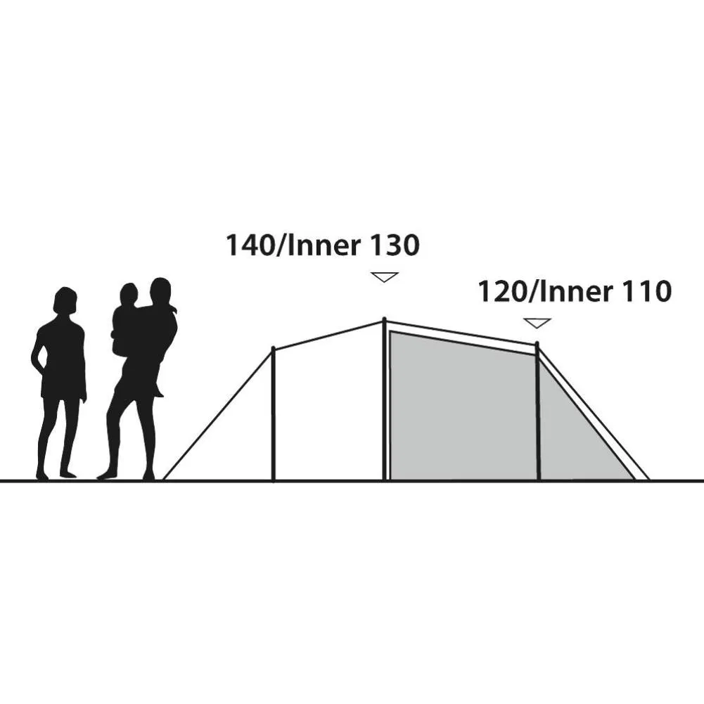 Outwell Earth 4 Tent - 4 Man Tunnel Tent