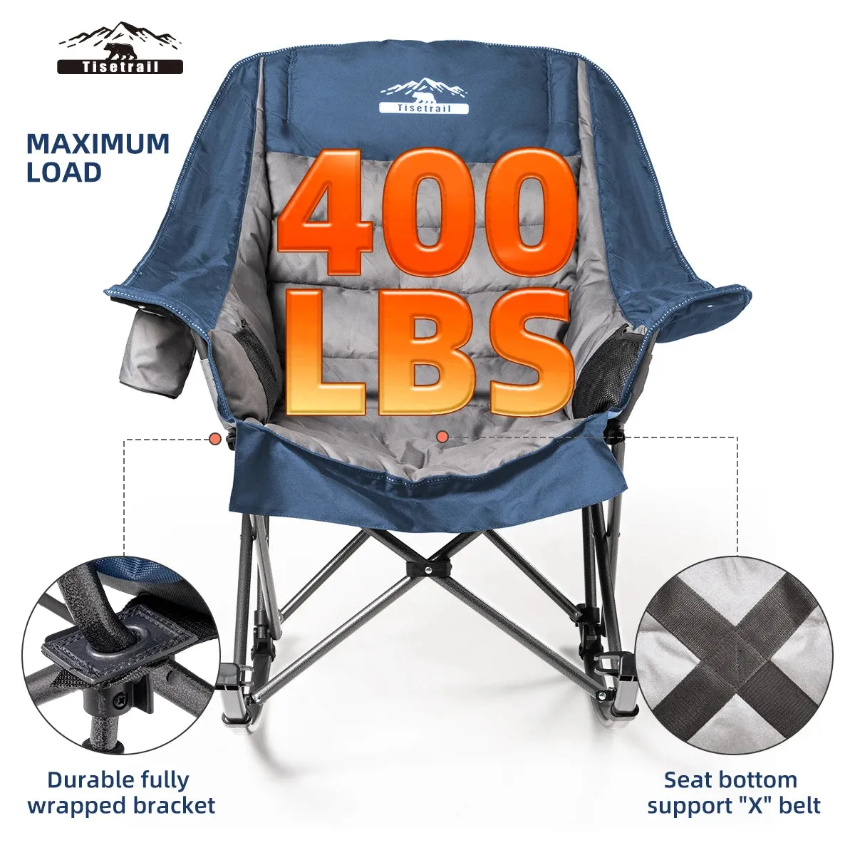 Oversized Rocking Camp Chair