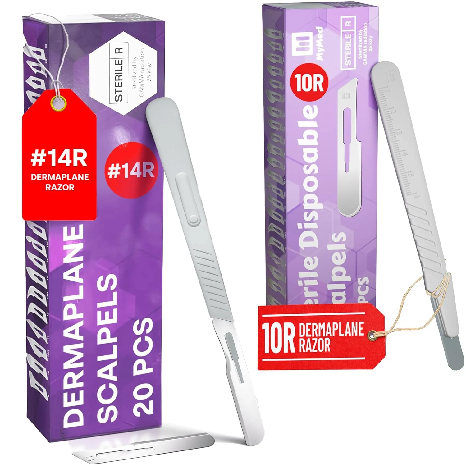 Pack of 20 Disposable Scalpels #14   10pcs 10r Blades Dermaplaning Scalpel 10r Blades Scalpel Set