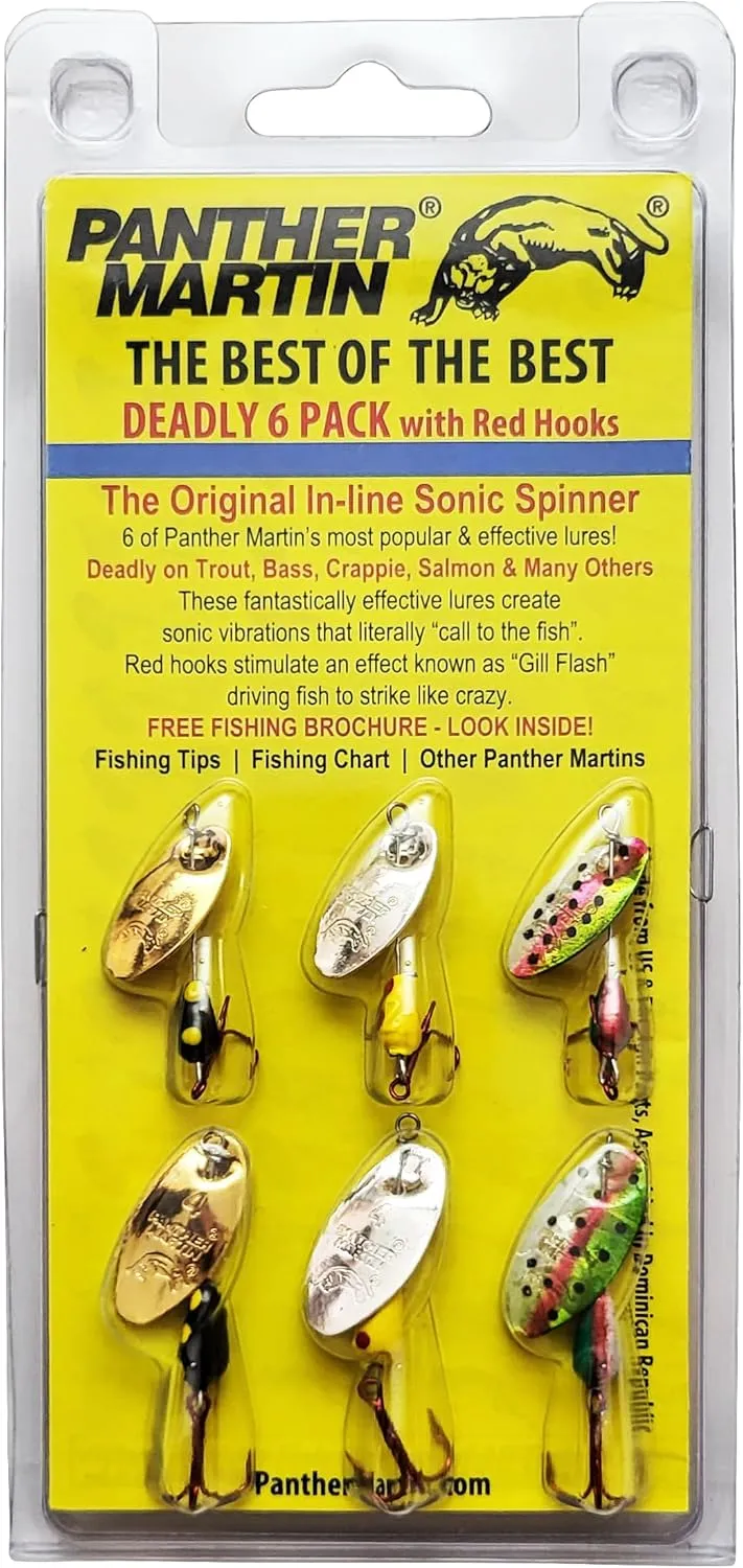 Panther Martin Spinner Trout Panfish Best of The Best Kit DSG6 Deadly 6 Lures