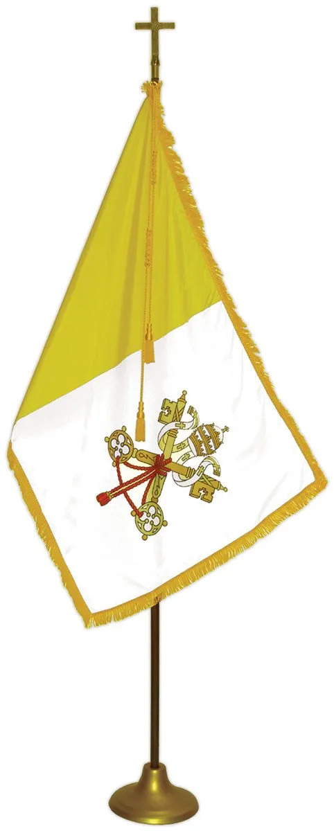 Papal Flag Set - For Indoor Use
