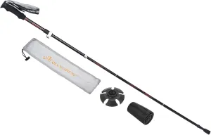 PATIKIL Trekking Poles, Collapsible Hiking Pole Telescopic Folding Cane with Snow Basket Aluminum Alloy for Outdoor Hiking Walking Camping