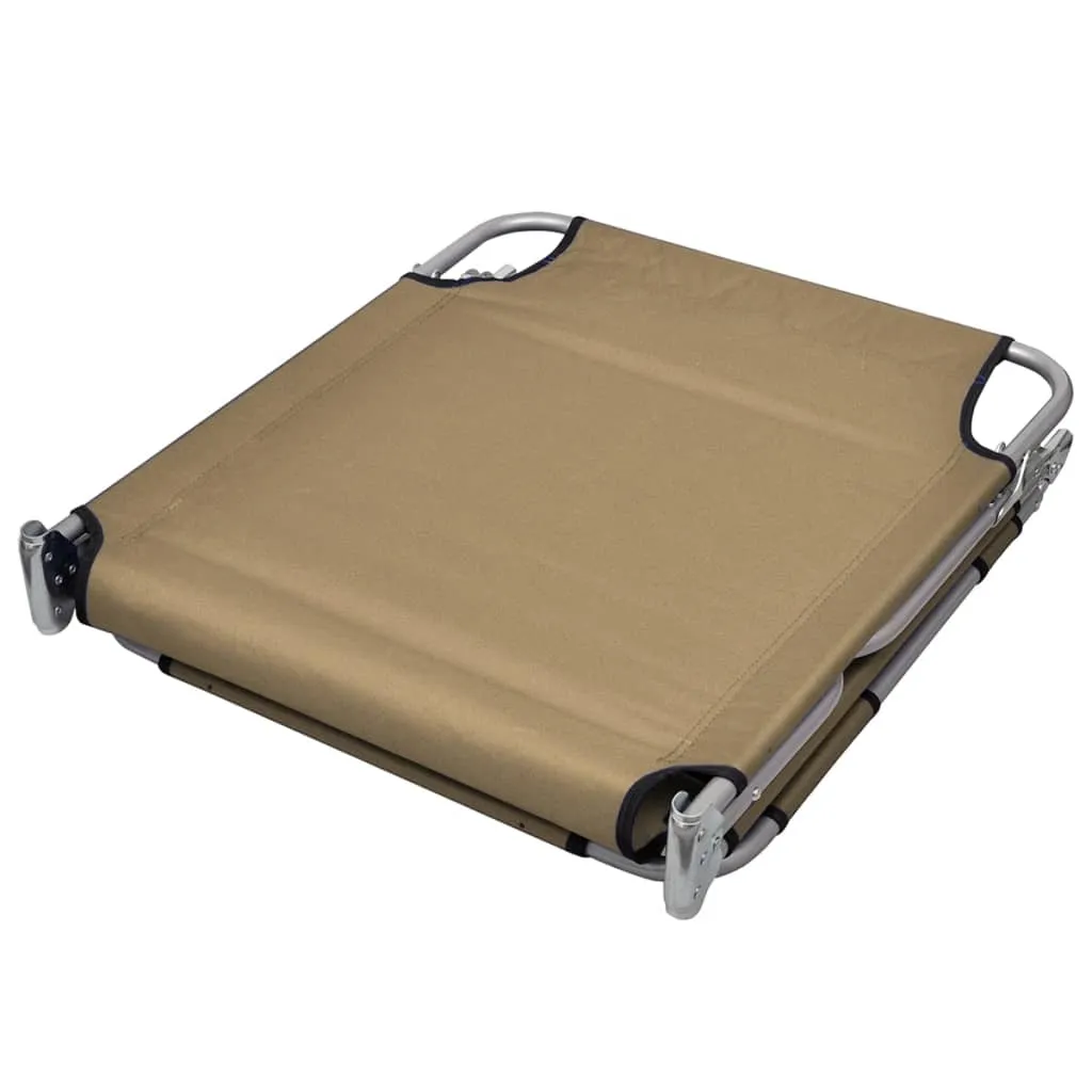 Patio Lounge Chair Folding Sunlounger Sunbed with Head Cushion Steel