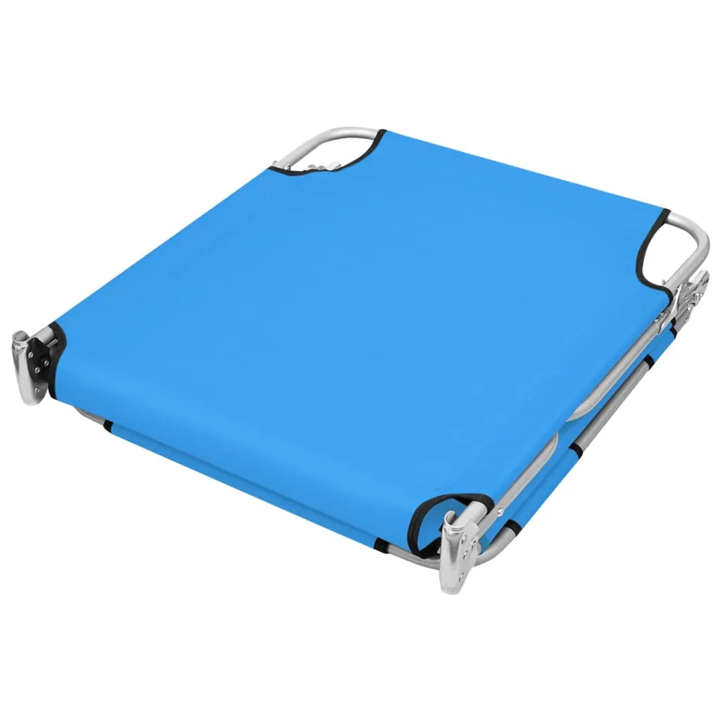 Patio Lounge Chair Folding Sunlounger Sunbed with Head Cushion Steel