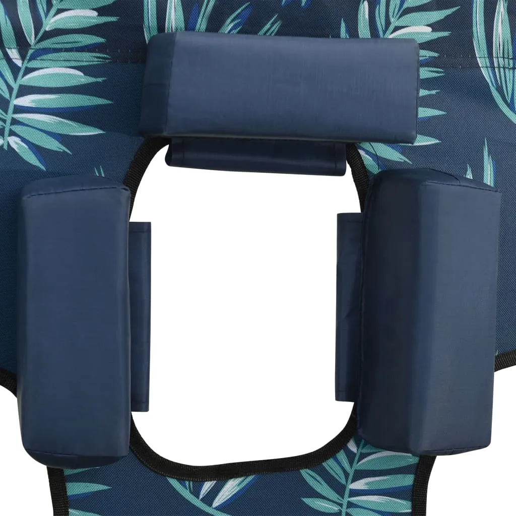 Patio Lounge Chair Folding Sunlounger Sunbed with Head Cushion Steel