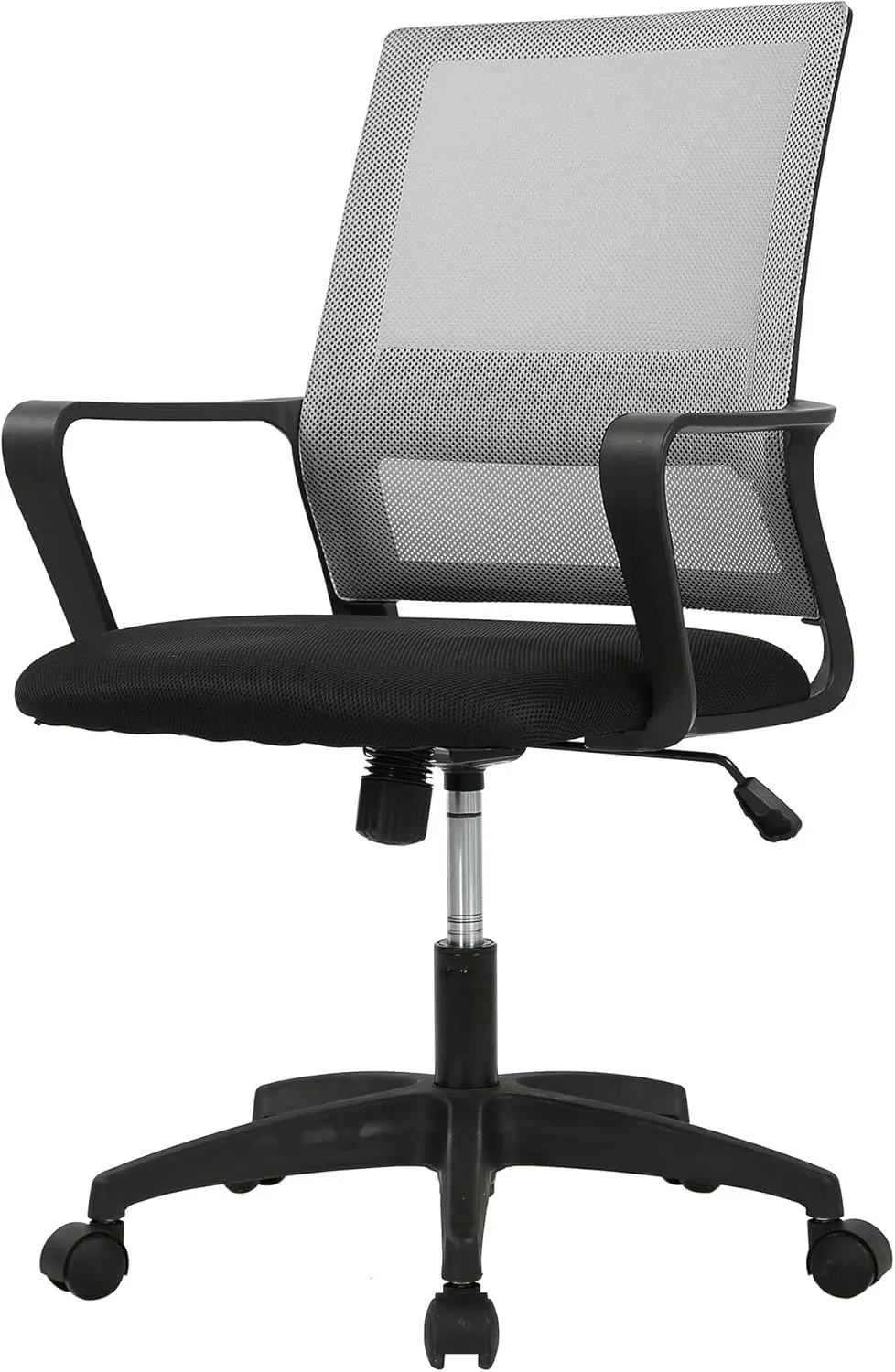 PayLessHere Gaming Chair Ergonomic Computer Chair Office Chair Video Game Chairs with Lumbar Support Desk Chair Armrest Mid Black Cushion Swivel Rolling Chair with Wheels for Home Office (Grey)