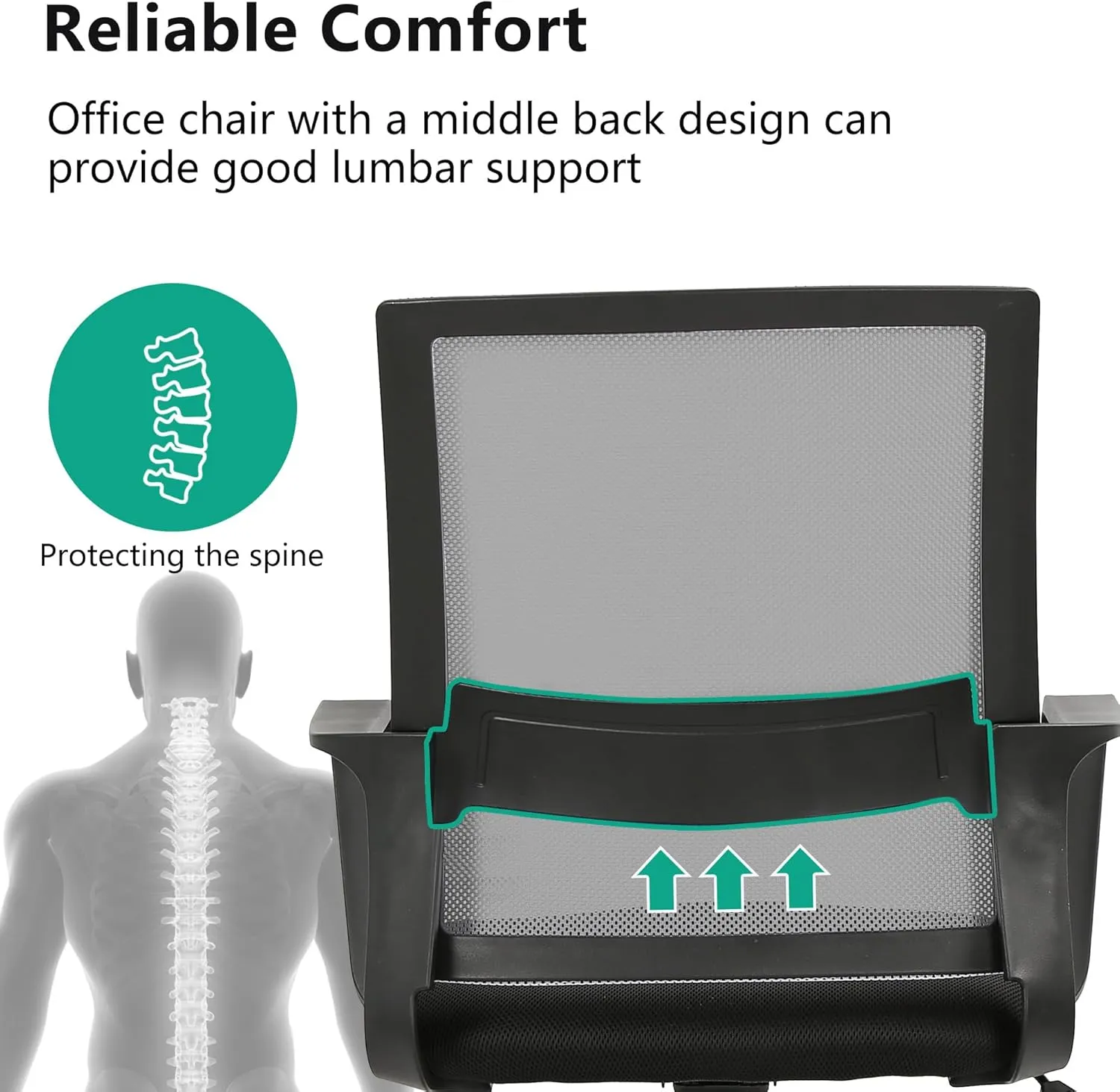 PayLessHere Gaming Chair Ergonomic Computer Chair Office Chair Video Game Chairs with Lumbar Support Desk Chair Armrest Mid Black Cushion Swivel Rolling Chair with Wheels for Home Office (Grey)