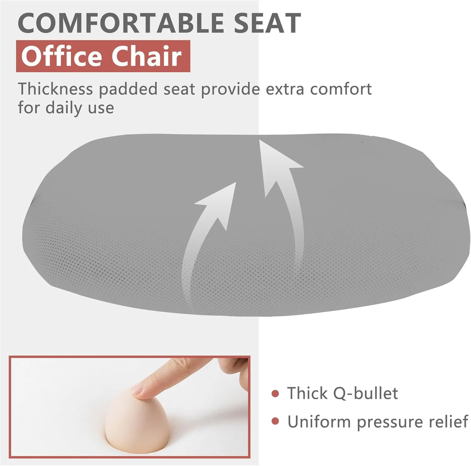 PayLessHere Office Computer Gaming Chair Ergonomic Mesh Desk Chair Adjustable Video Game Chairs with 360 Degrees Swivel Wheels Armrest Lumbar Support for Home Office,Grey