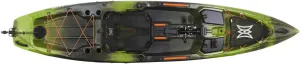 Perception Pescador Pilot 12 | Sit on Top Fishing Kayak with Pedal Drive | Adjustable Lawn Chair Seat and Tackle Storage Areas | 12'