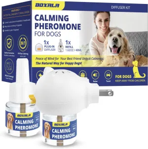 Pheromone Diffuser for Dogs: Calming Pheromone Diffuser Kit - Dog Calming Diffuser - Calming Pheromones - Dog Anxiety Relief - Calming Diffuser for Dogs - Pet Calming Diffuser (Large)