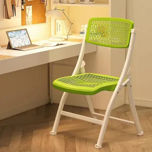 Plastic Stackable Folding Chairs,Stackable Folding Dining Chair Portable Event Chair Comfortable Breathable Mesh Seat Event Chair for Bedroom and Living Room,G,46x54x85cm(18x21x33inch)