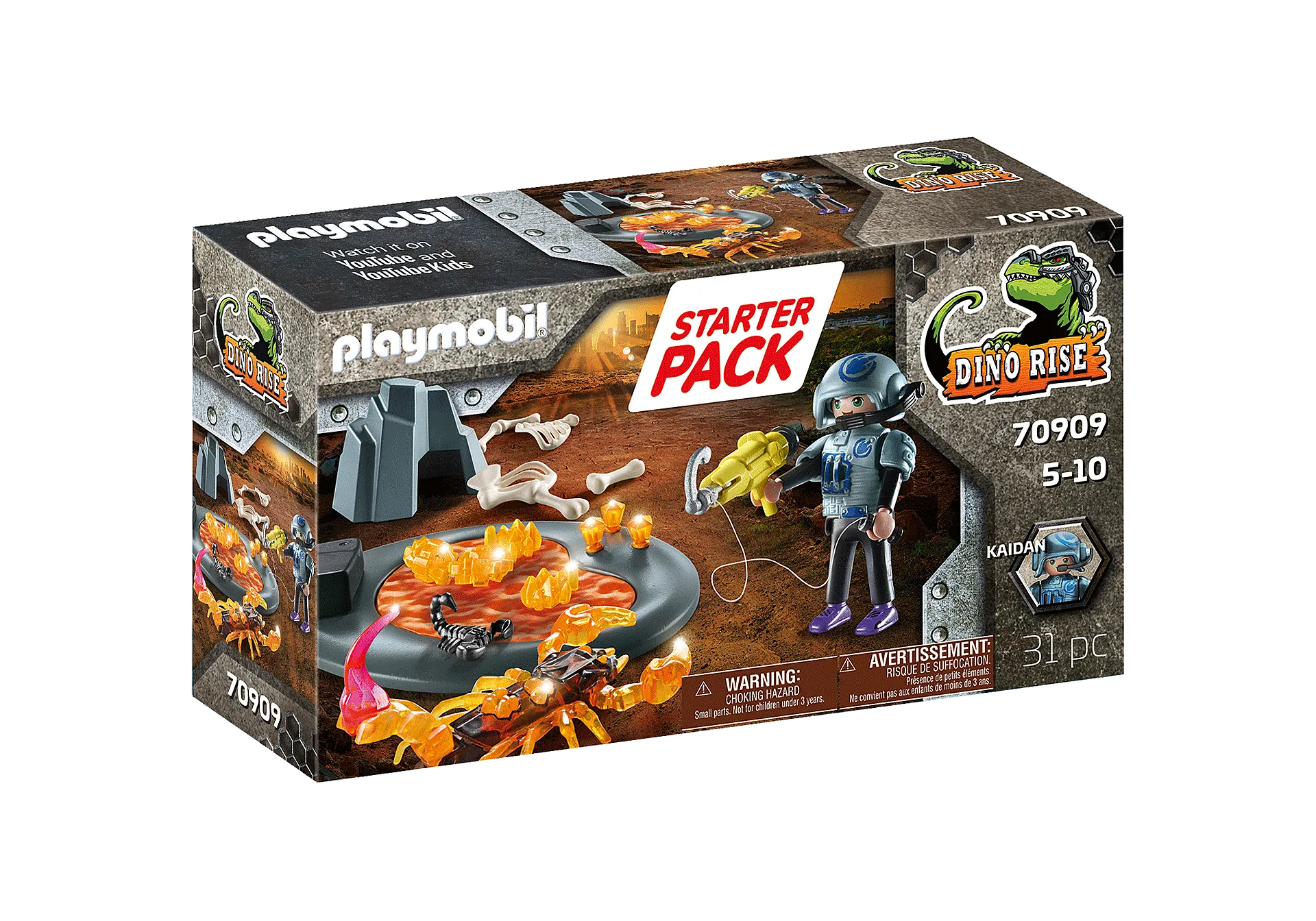 Playmobil 70909 Starter Pack Dino Rise: Fire Scorpion