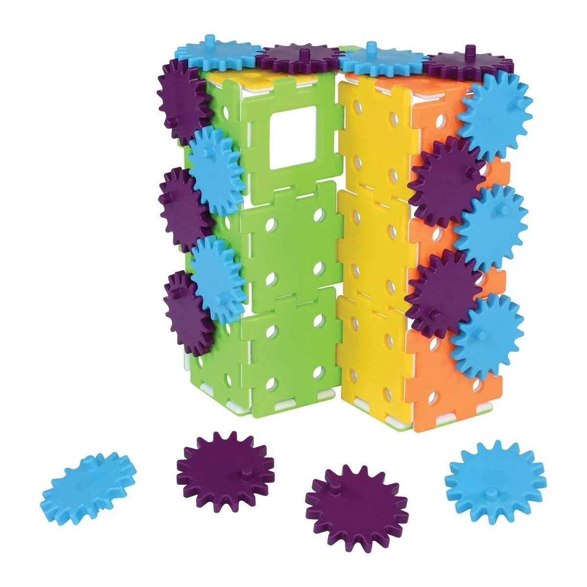 Polydron Kids My First Gear Set - Educational Construction Toy - Multicolored - Development Geometry Creative Kit - 2  Years - 41 Pieces