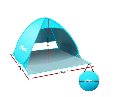 Pop Up Beach Tent 3 Person Sun Shade Shelter